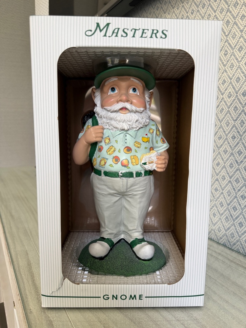 2025 Masters Golf Gnome NEW In Box Augusta National Golf Gnome White